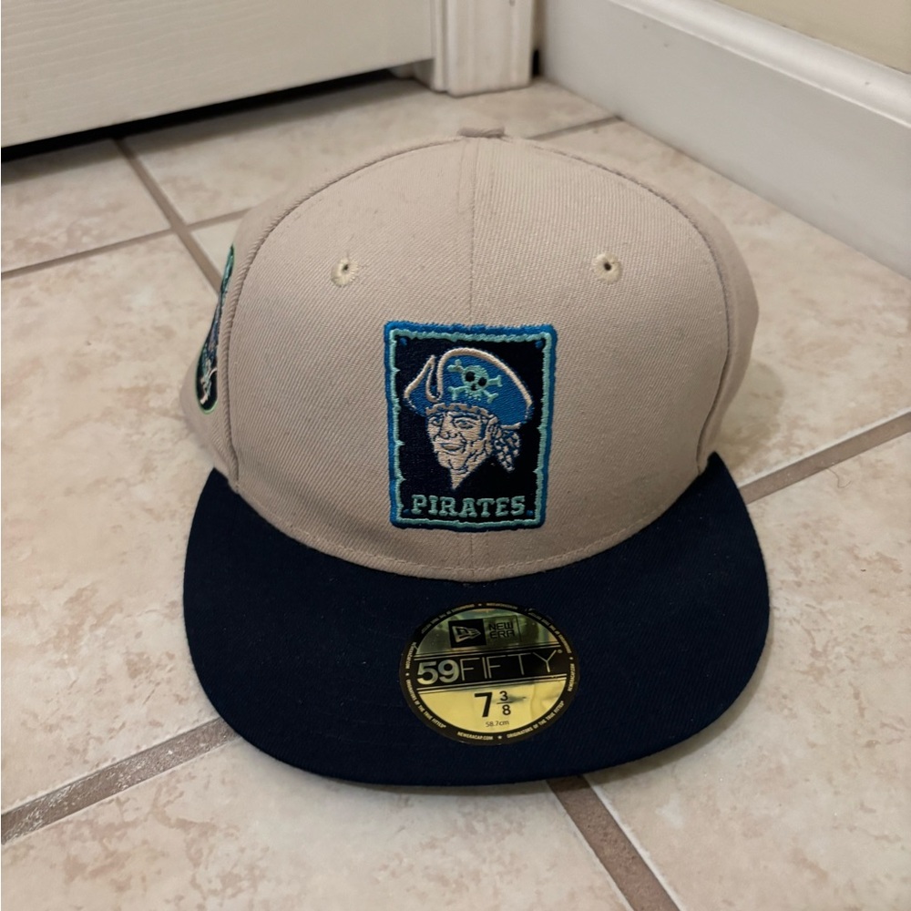 New Era Beige and Aqua Cap